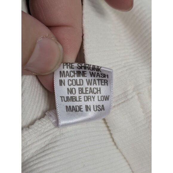 XCVI White Cotton Utility Blazer Jacket Pockets Drawstrings 2X Womens Casual - Picture 8 of 16